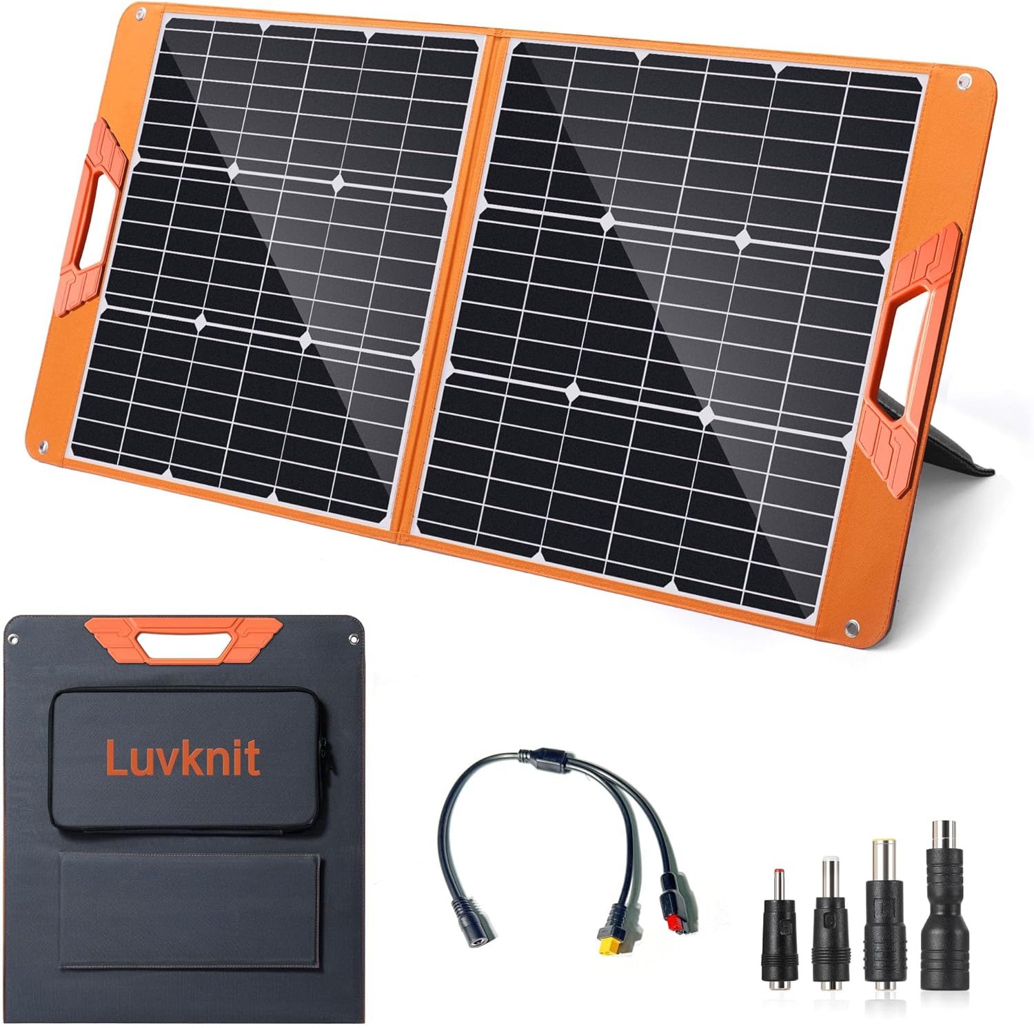Solar Charger Panel Foldable - 100W Portable Solar Panel 24% High