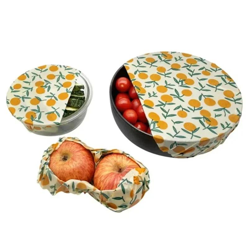Beeswax Food Cover - Reusable Mixed Pattern Beeswax Wraps Bowl