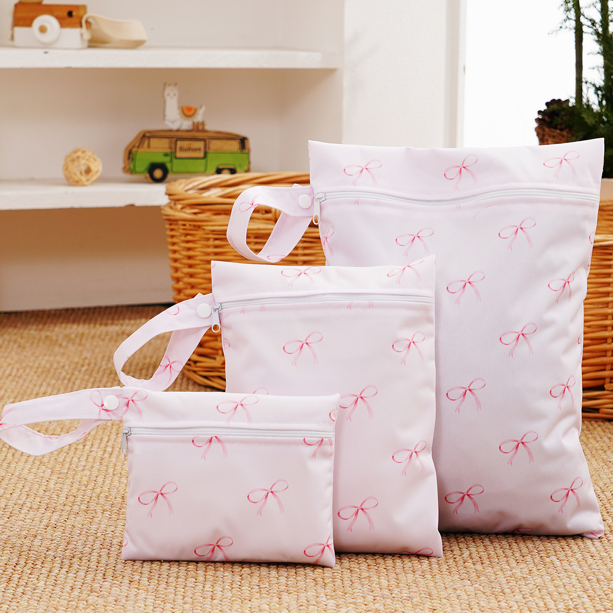 Cloth Diaper Insert - Elinfant 3PCS Portable Waterproof Wet Dry