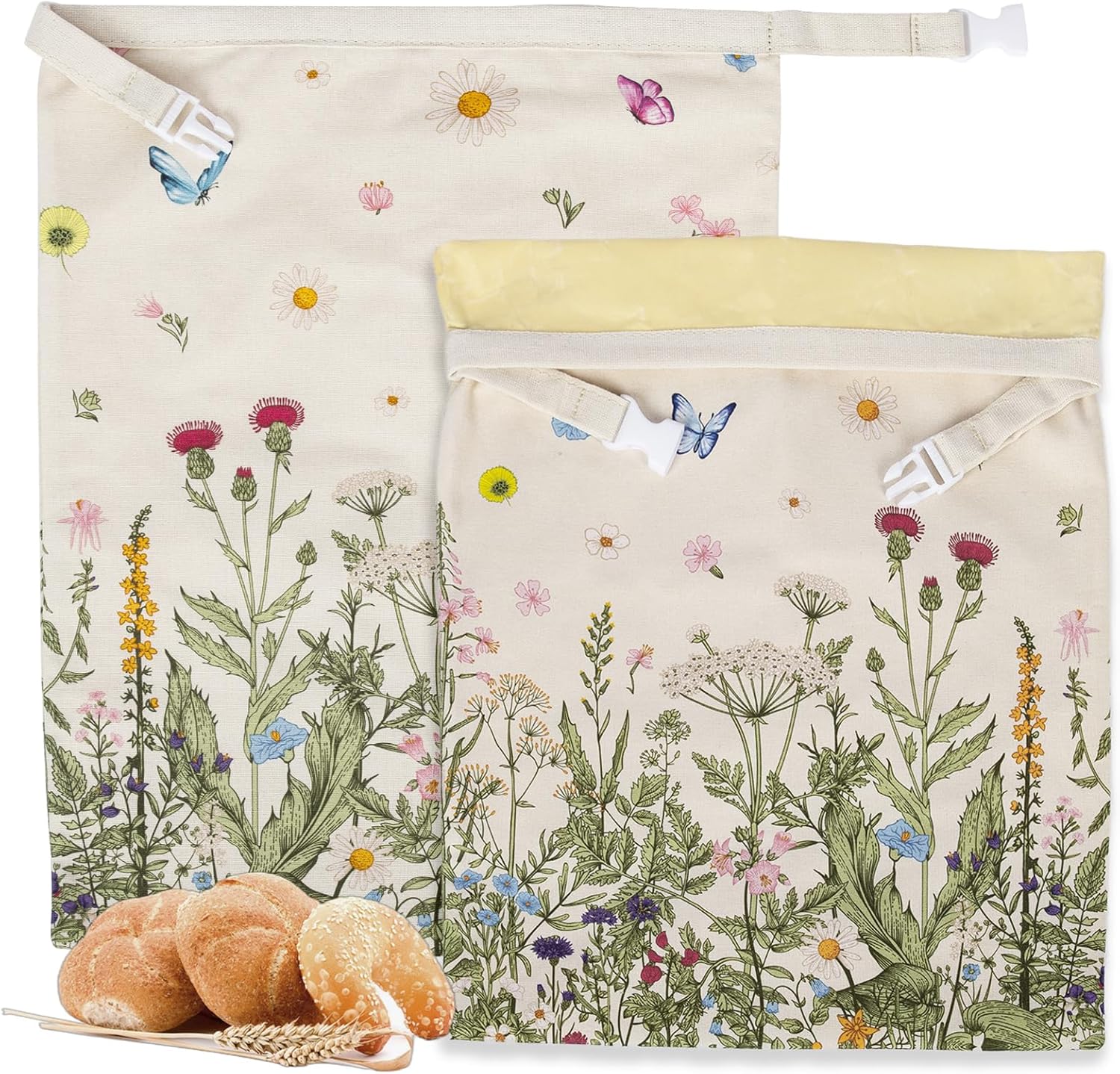 Beeswax Food Cover - Reusable Beeswax Bread Bags for Homemade