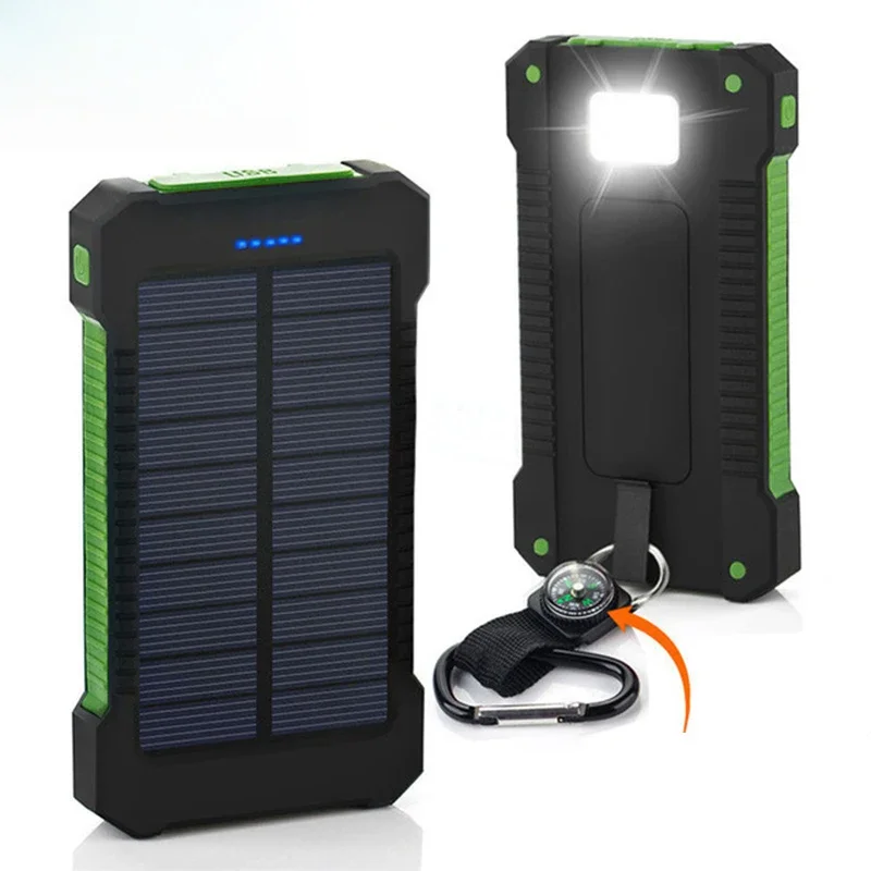20000mah Portable Solar Power  - مراجعة Solar Charger Panel Foldable وسعره