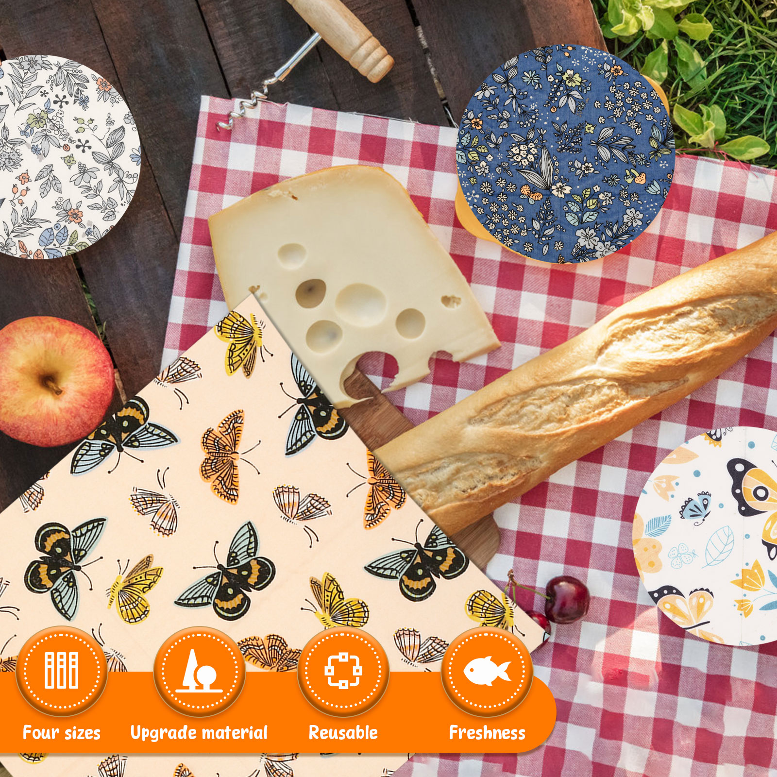 11 Pcs Beeswax Food Wrap Set R - مراجعة Beeswax Food Cover وسعره