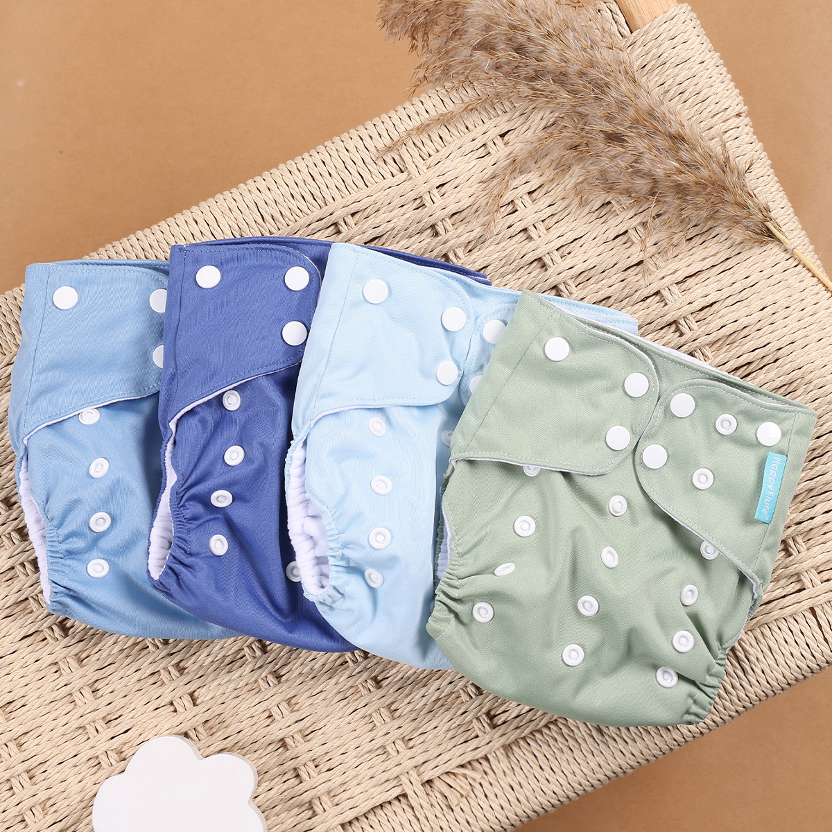 Happyflute 4pcs/Set Washable E - مراجعة Cloth Diaper Insert وسعره