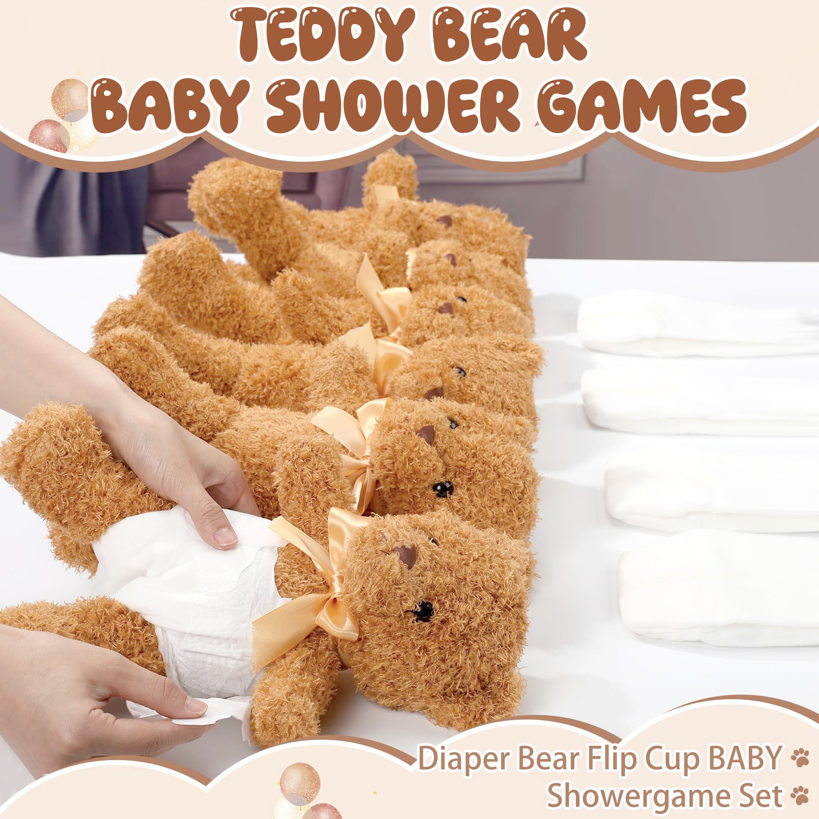 4/6/8/12 Sets Baby Shower Game - مراجعة Cloth Diaper Insert وسعره