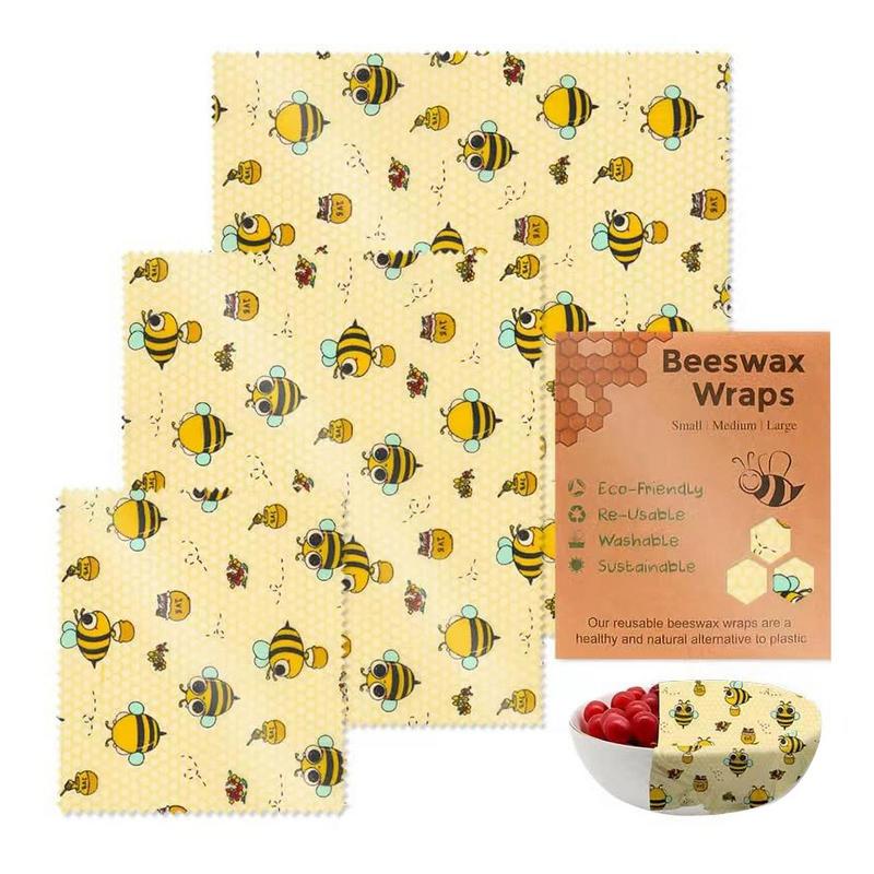3pcs Reusable Food Fresh Keepi - مراجعة Beeswax Food Cover وسعره
