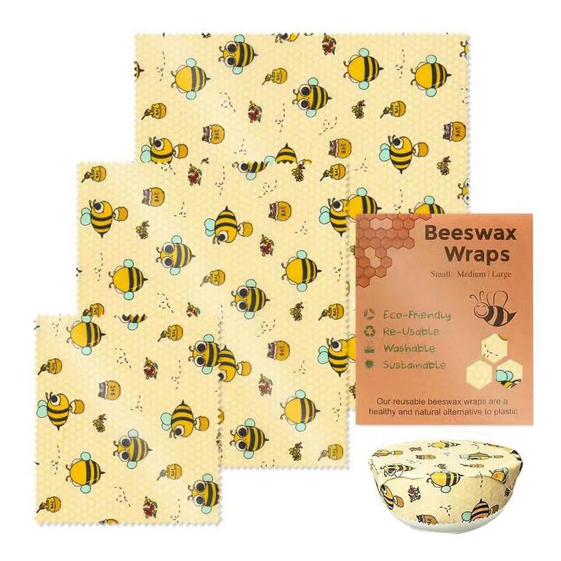 3pcs Reusable Food Fresh Keepi - مراجعة Beeswax Food Cover وسعره
