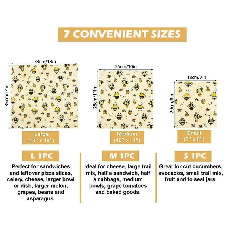 3pcs Reusable Food Fresh Keepi - مراجعة Beeswax Food Cover وسعره