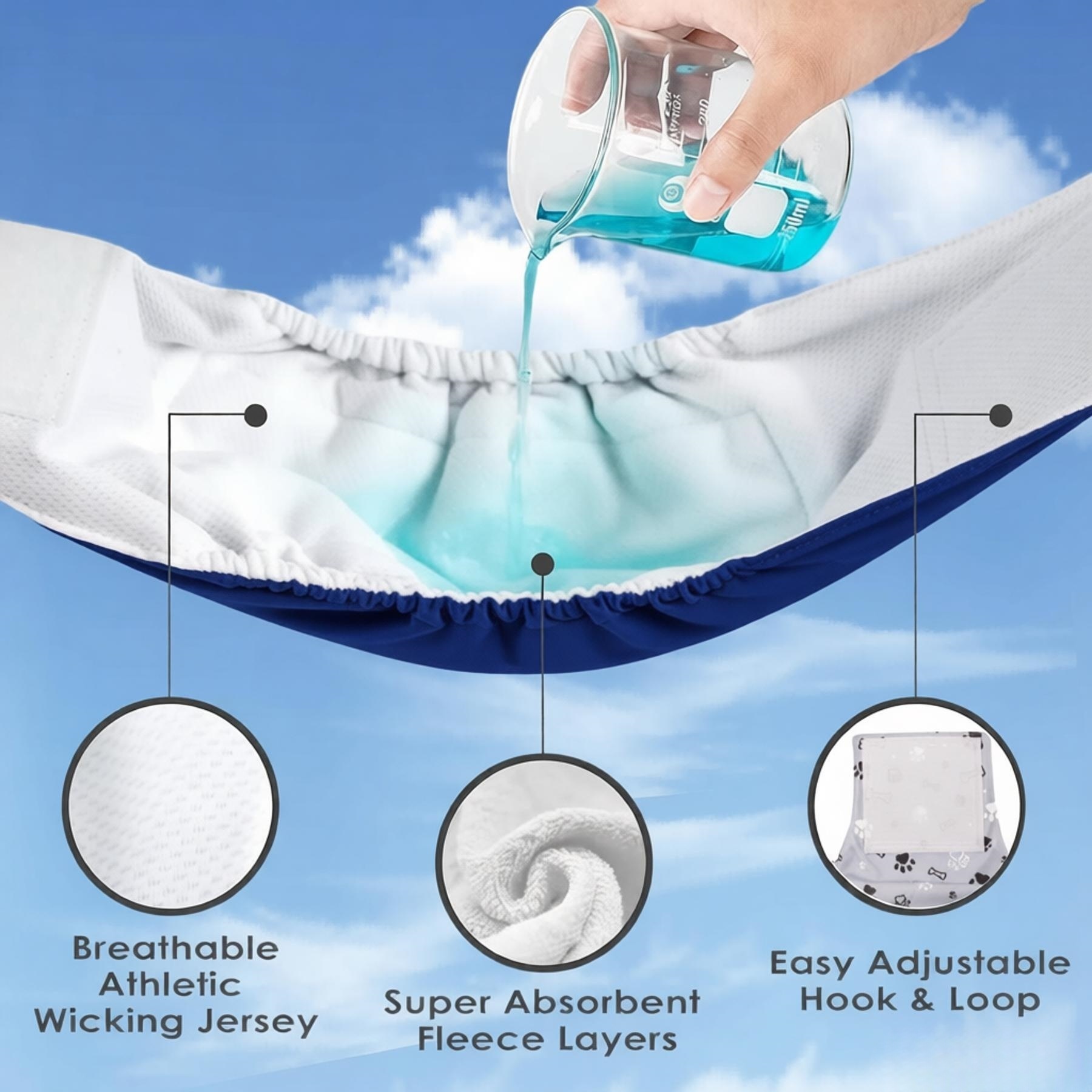 New Durable Washable Male Dog  - مراجعة Cloth Diaper Insert وسعره