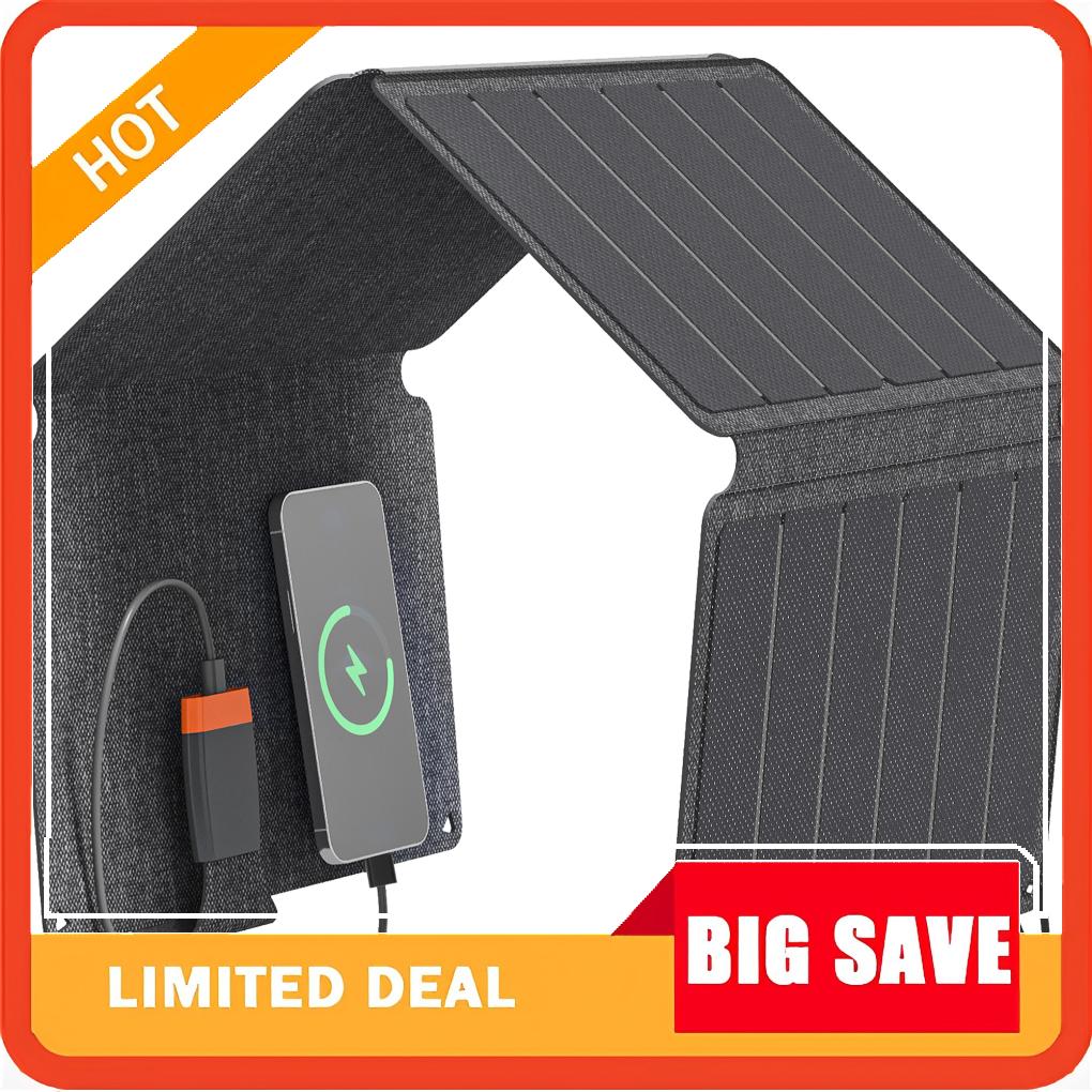 36W Foldable Solar Panel, Port - مراجعة Solar Charger Panel Foldable وسعره