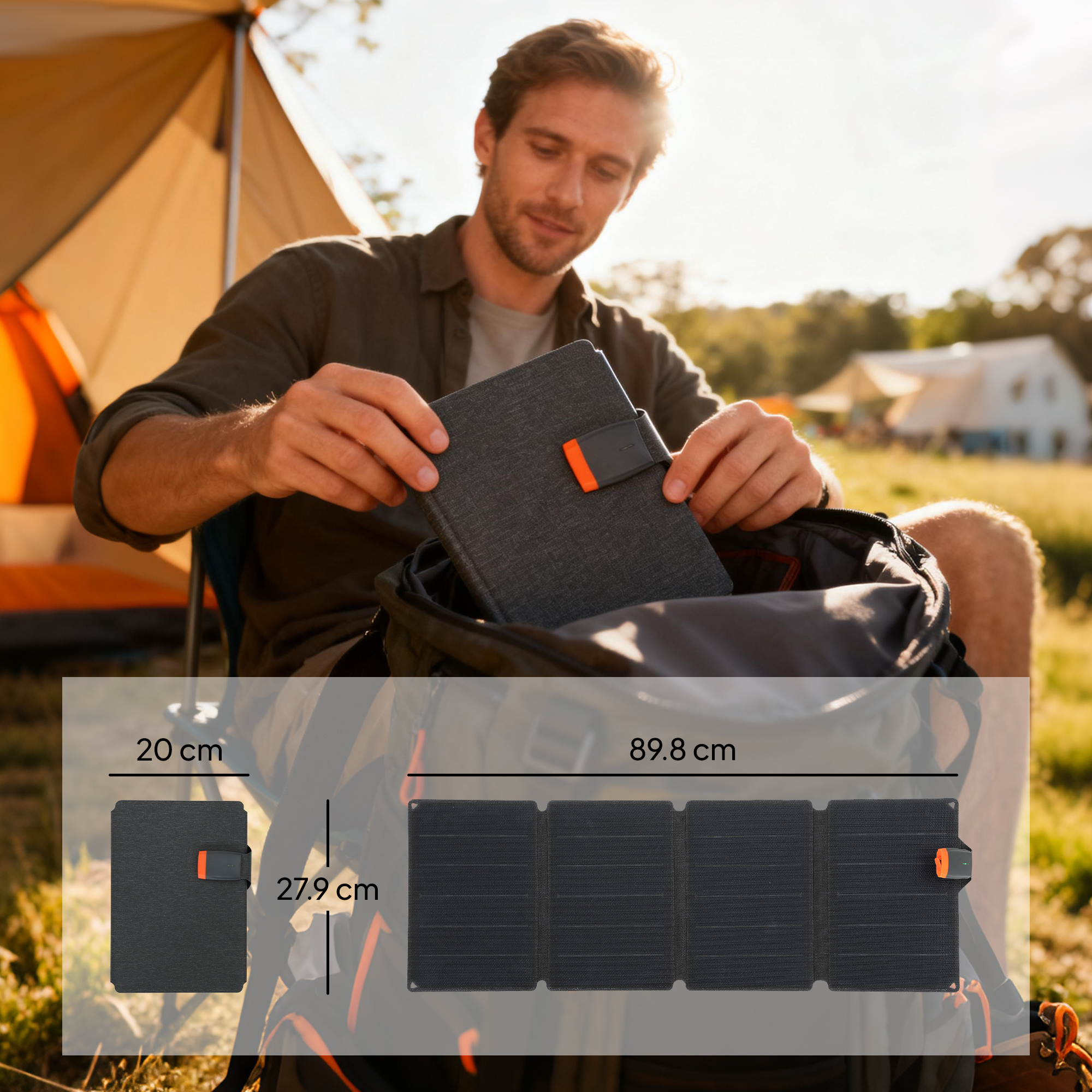 36W Foldable Solar Panel, Port - مراجعة Solar Charger Panel Foldable وسعره