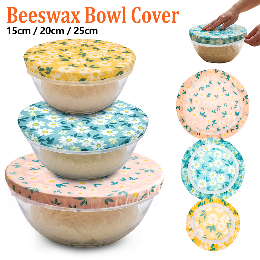 3Pcs Beeswax Bowl Cover Reusab - مراجعة Beeswax Food Cover وسعره