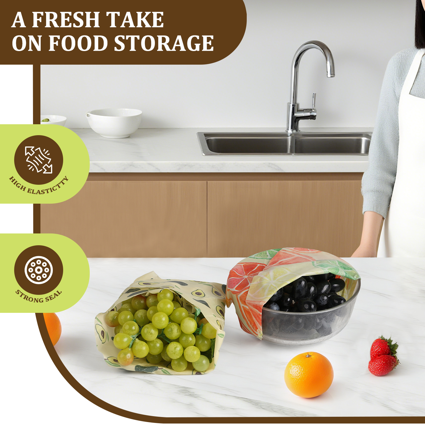 33x100cm Cropable Reusable Bee - مراجعة Beeswax Food Cover وسعره
