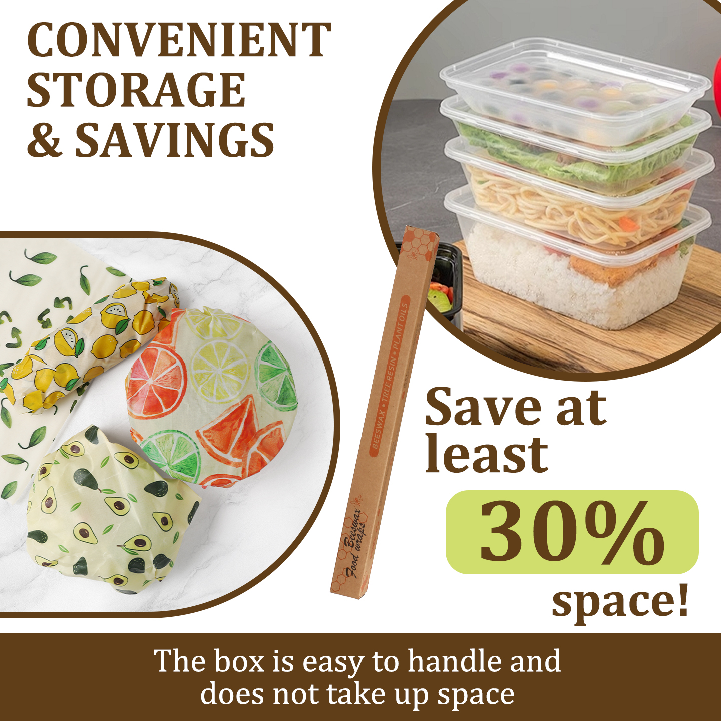 33x100cm Cropable Reusable Bee - مراجعة Beeswax Food Cover وسعره