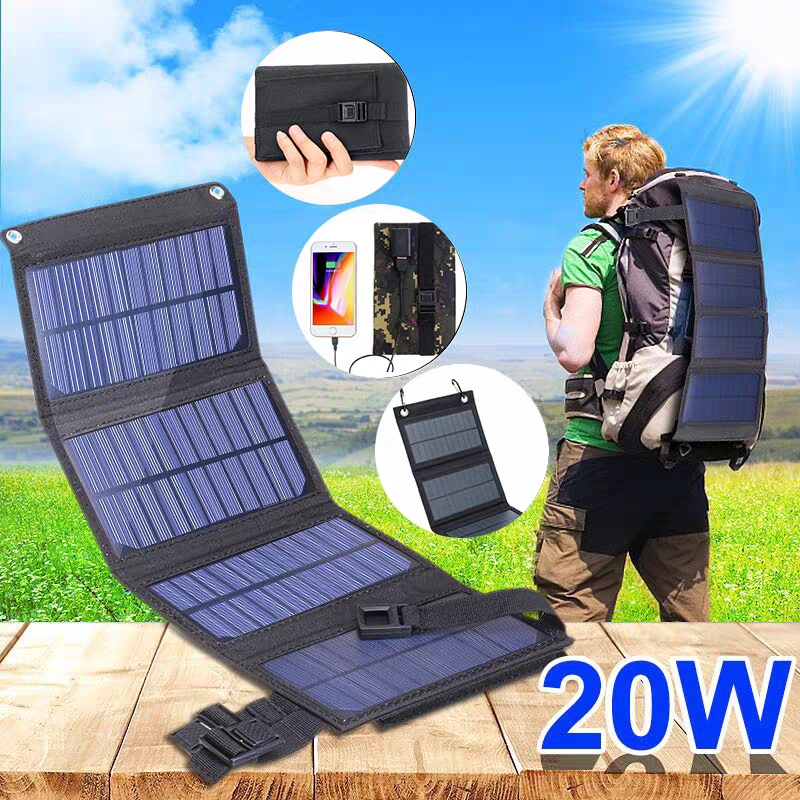 Foldable solar panel 20W 50W 6 - مراجعة Solar Charger Panel Foldable وسعره