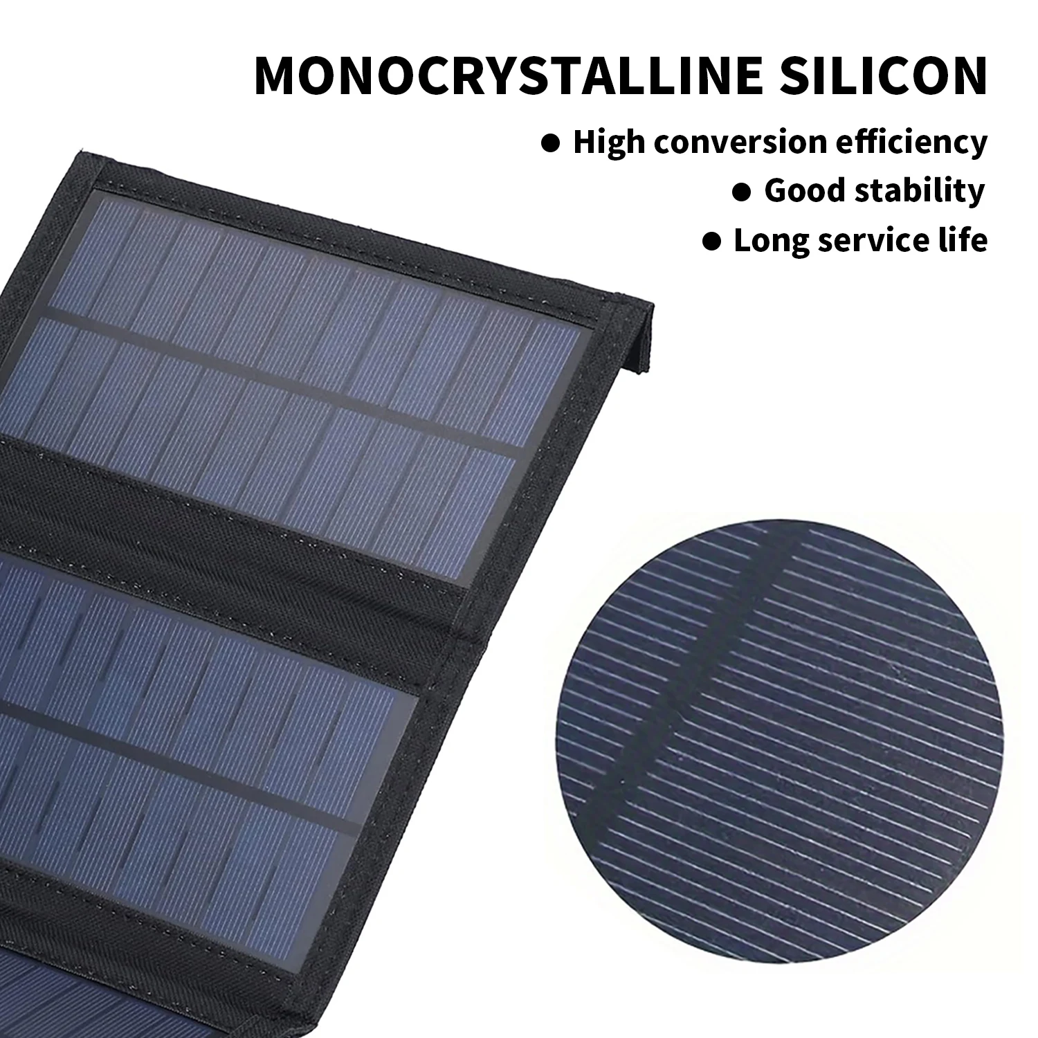 Foldable solar panel 20W 50W 6 - مراجعة Solar Charger Panel Foldable وسعره