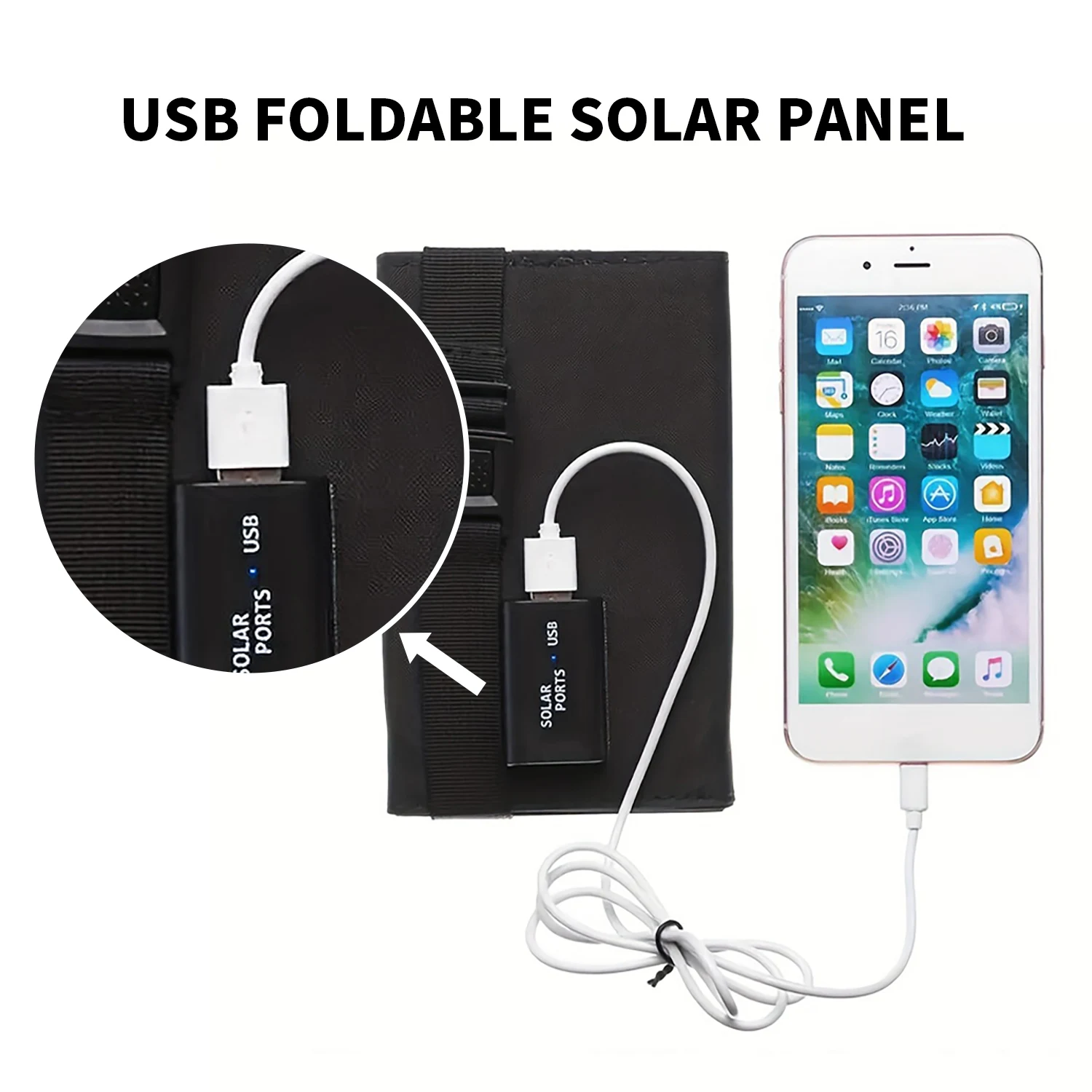 Foldable solar panel 20W 50W 6 - مراجعة Solar Charger Panel Foldable وسعره