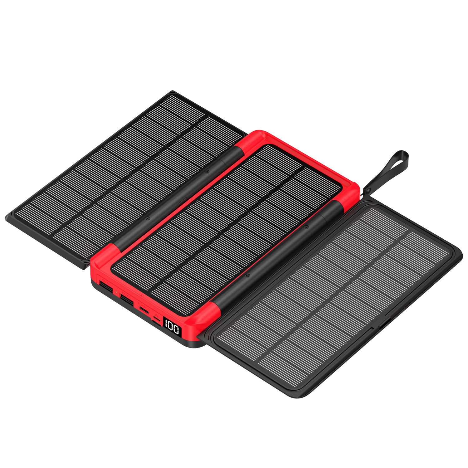 20000mAh outdoor  Solar Power  - مراجعة Solar Charger Panel Foldable وسعره