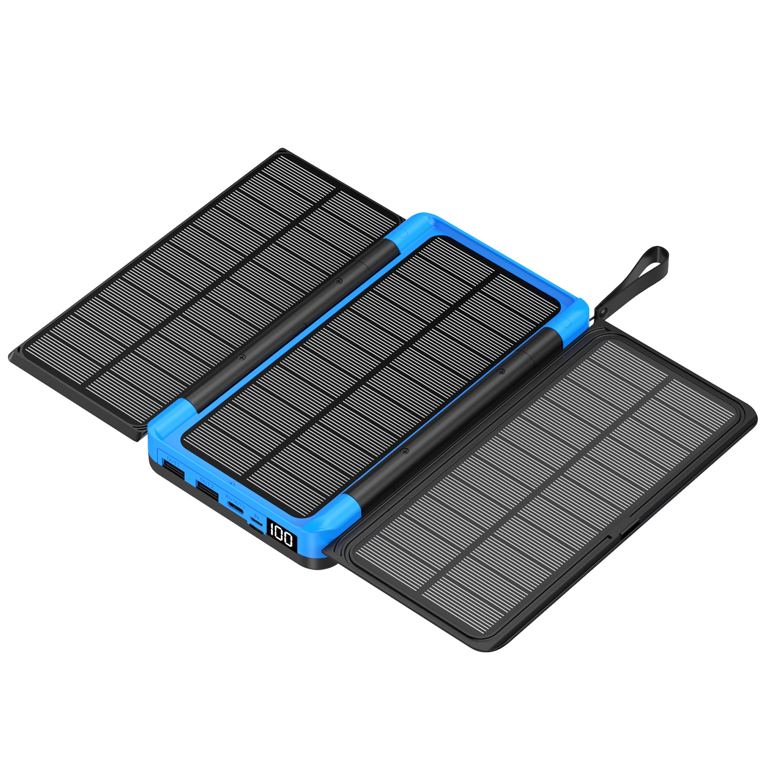 20000mAh outdoor  Solar Power  - مراجعة Solar Charger Panel Foldable وسعره