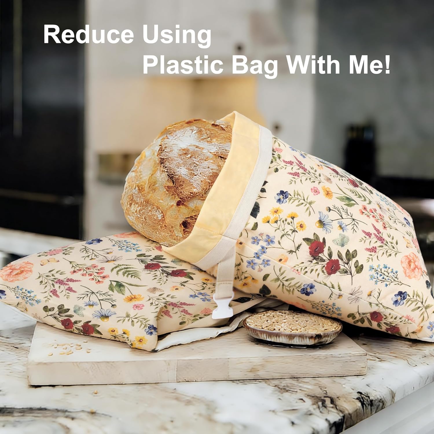 Reusable Beeswax Bread Bags fo - مراجعة Beeswax Food Cover وسعره