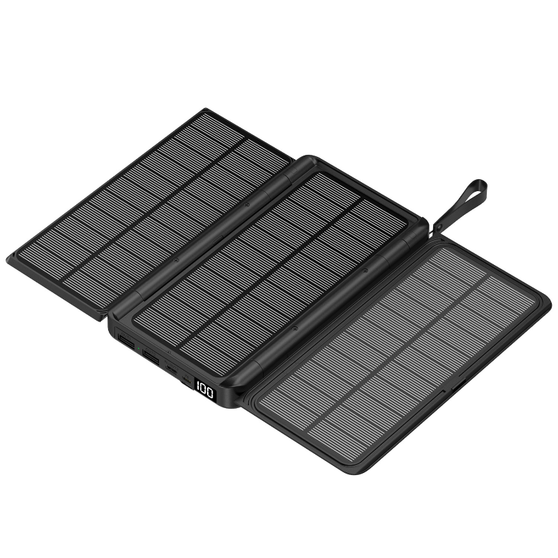 For IPhone 15 14 13 Huawei Xia - مراجعة Solar Charger Panel Foldable وسعره