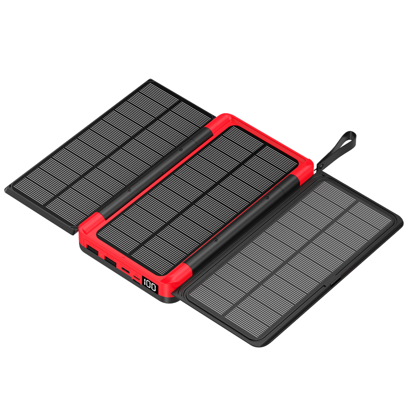For IPhone 15 14 13 Huawei Xia - مراجعة Solar Charger Panel Foldable وسعره