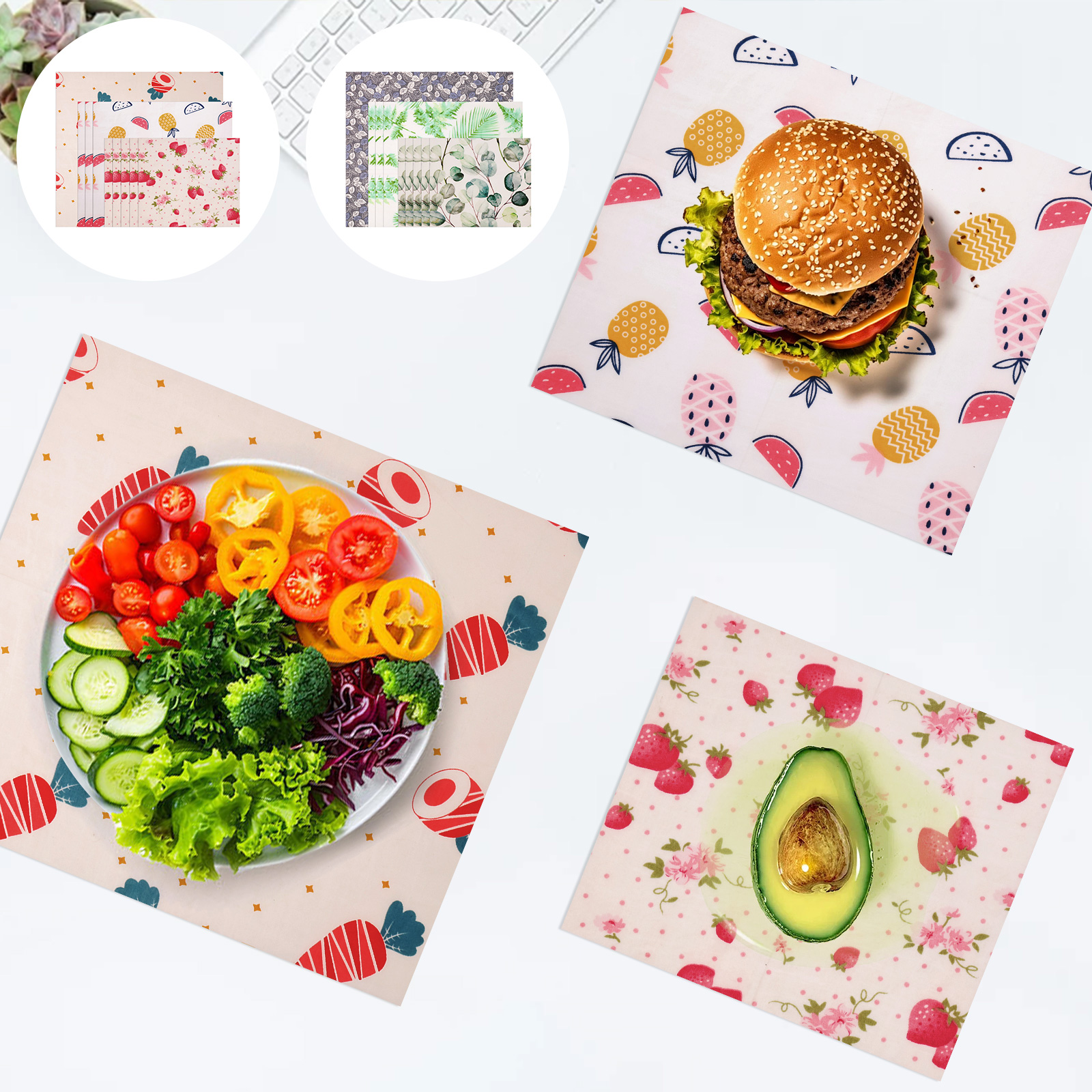 9 Pcs Reusable Beeswax Wrap fo - مراجعة Beeswax Food Cover وسعره