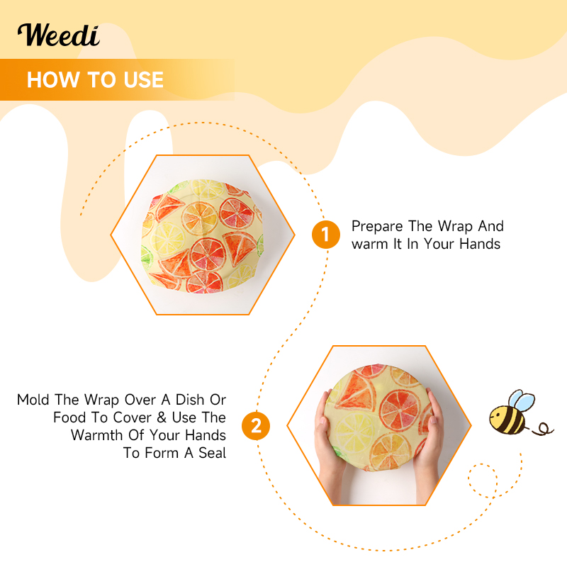 WEEDI 6PCS Plastic-Free Reusab - مراجعة Beeswax Food Cover وسعره