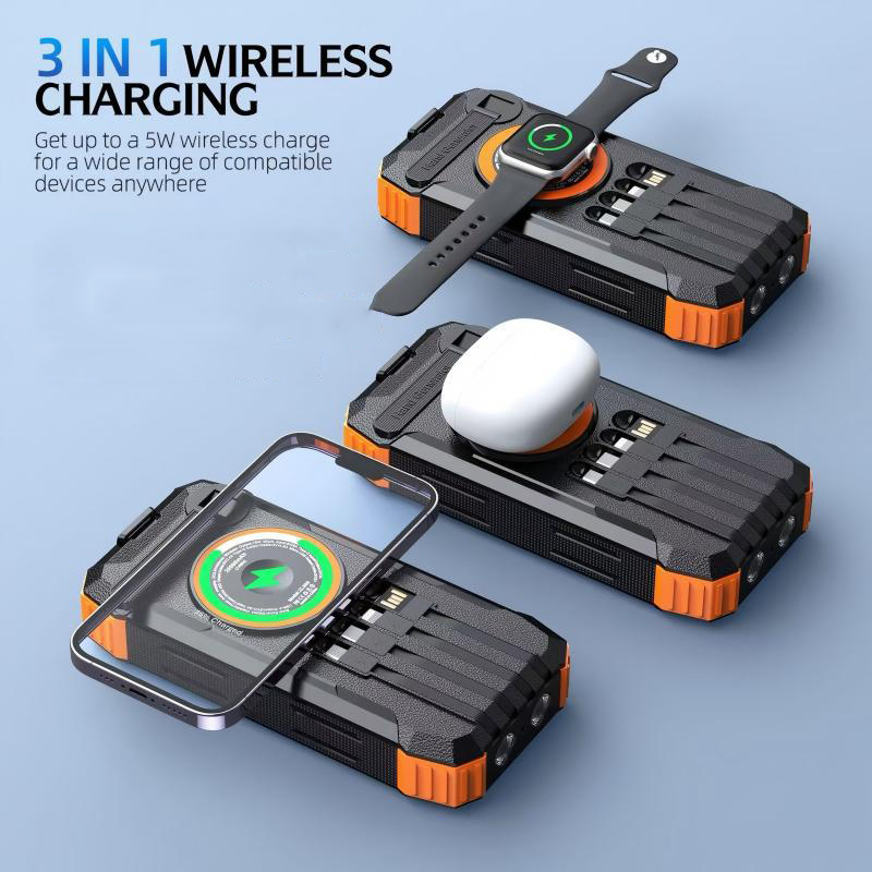 20000mAh Hand Crank Solar Powe - مراجعة Solar Charger Panel Foldable وسعره