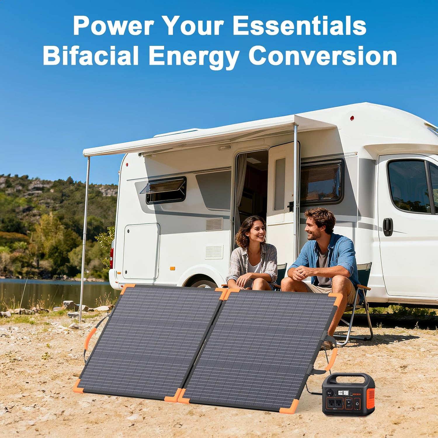100W Bifacial Portable Solar P - مراجعة Solar Charger Panel Foldable وسعره