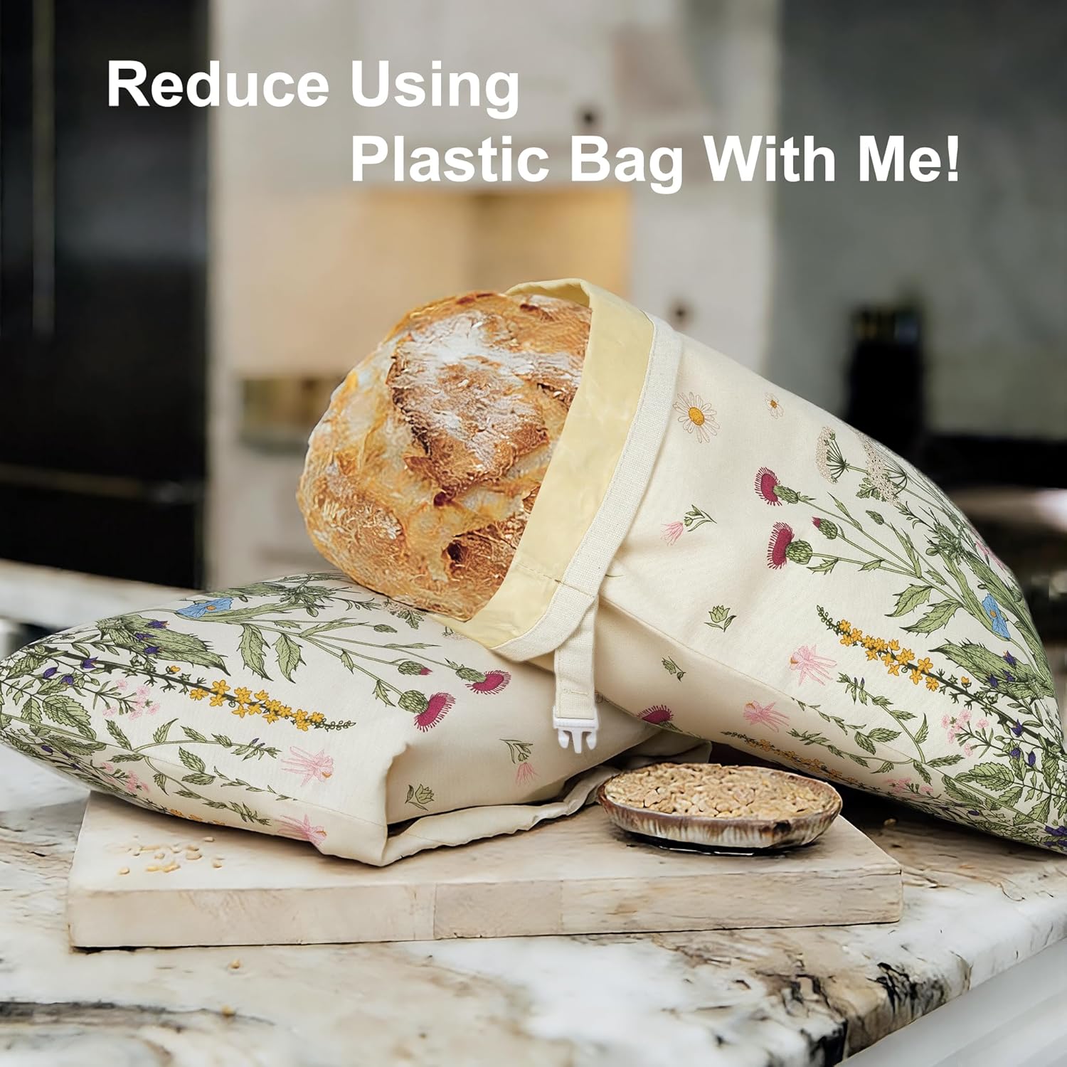 Reusable Beeswax Bread Bags fo - مراجعة Beeswax Food Cover وسعره