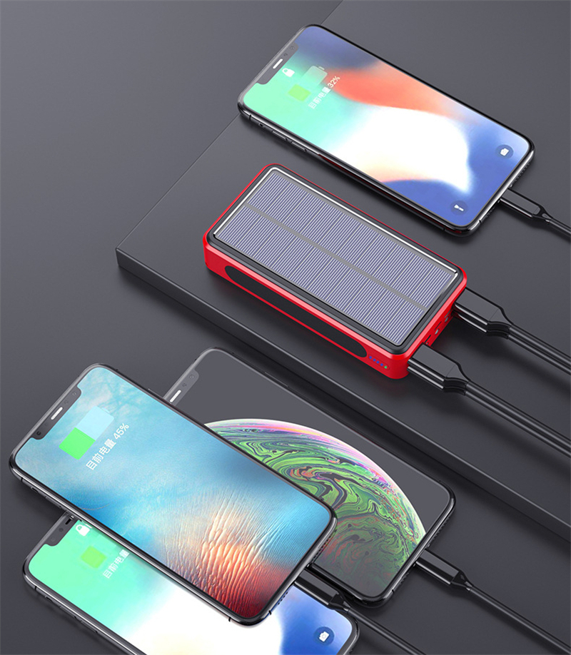 50000mAh Solar Power Bank Port - مراجعة Solar Charger Panel Foldable وسعره