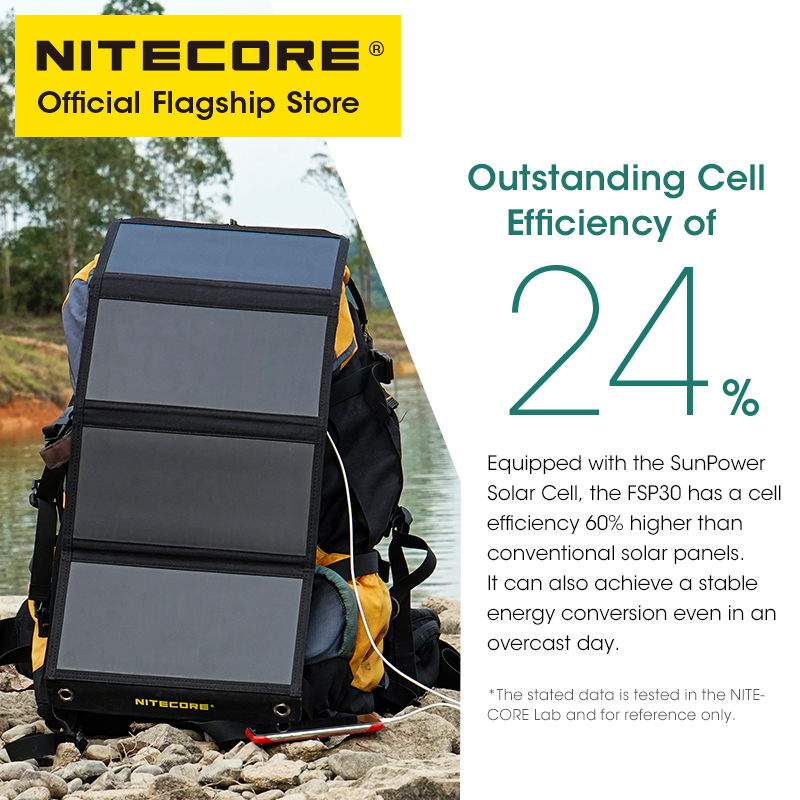 NITECORE FSP30 30W Portable So - مراجعة Solar Charger Panel Foldable وسعره